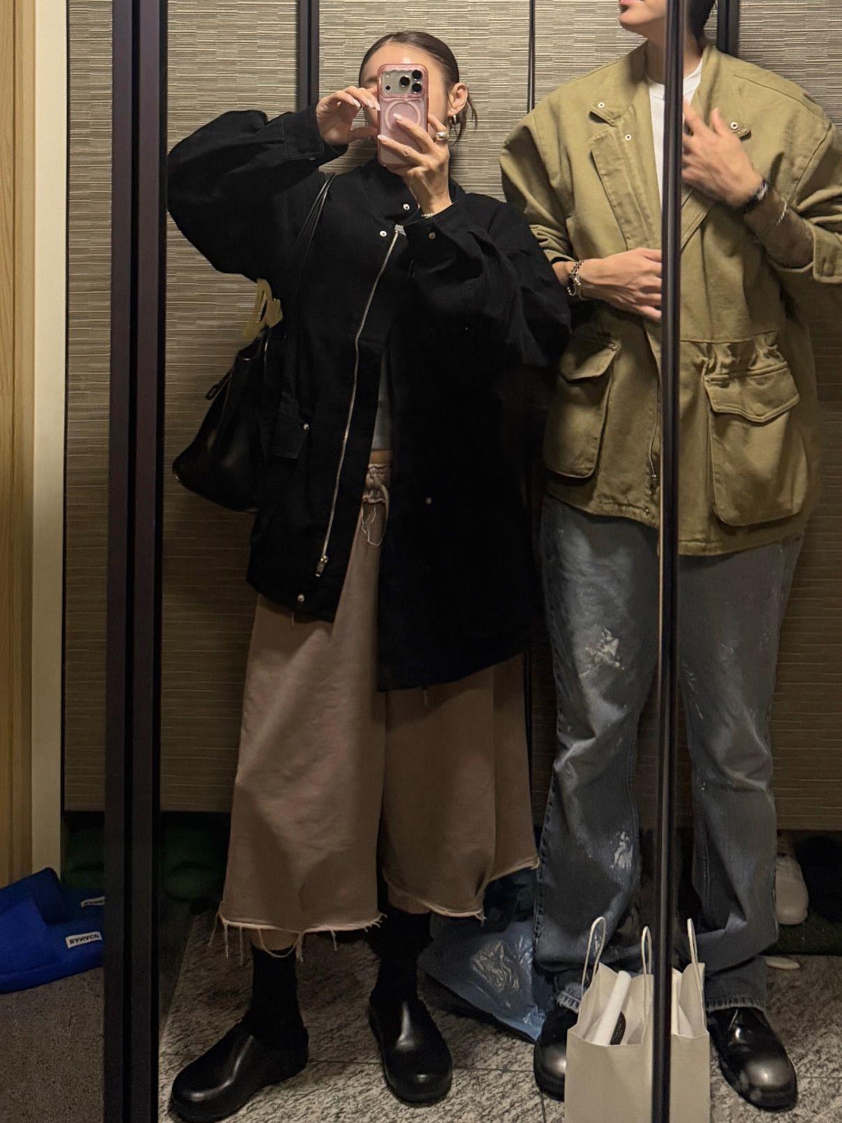 打摺毛邊水洗棉褲(男裝可)